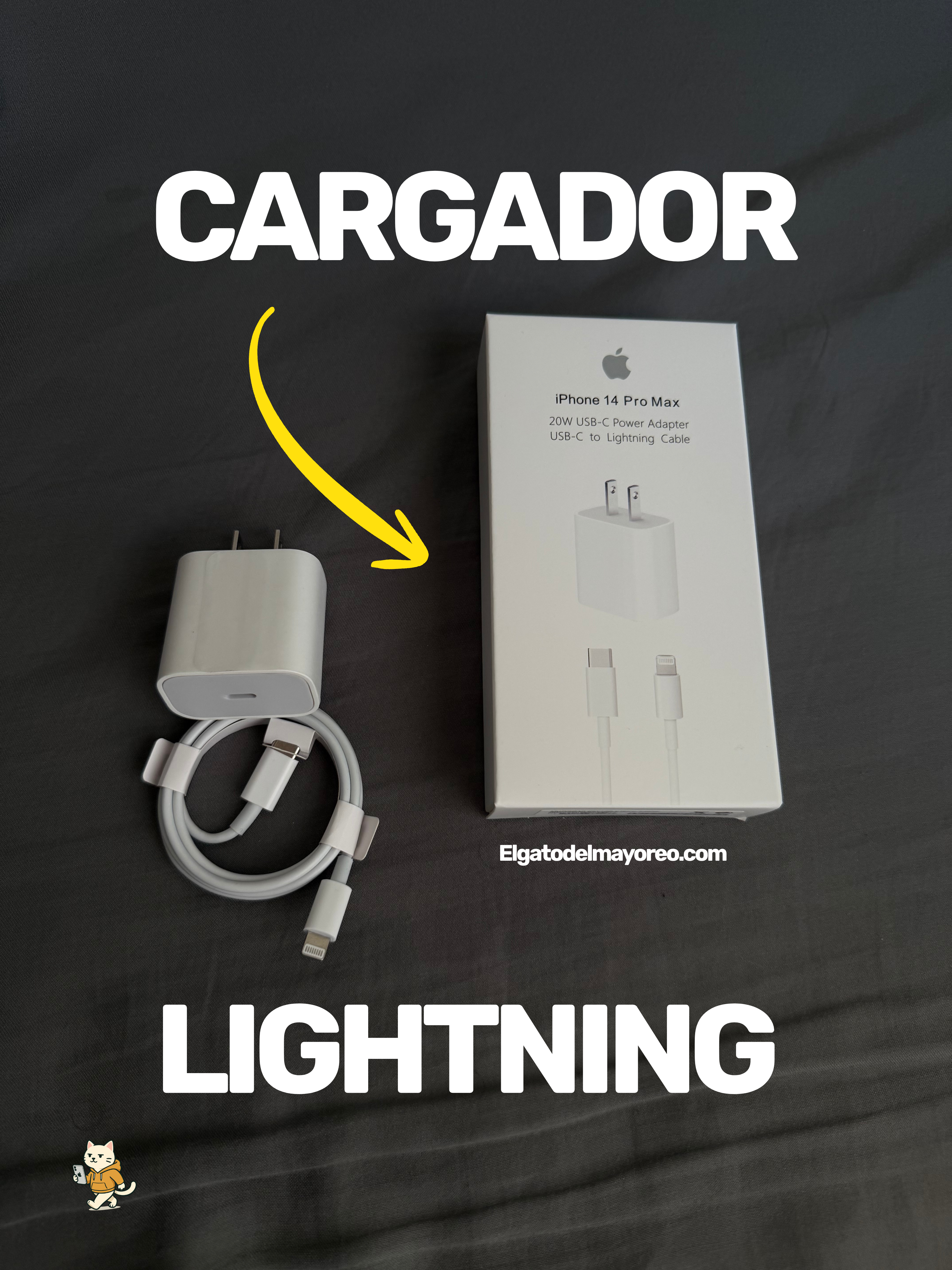 Cargador 20w Para iPhone Tipo C - Lightning